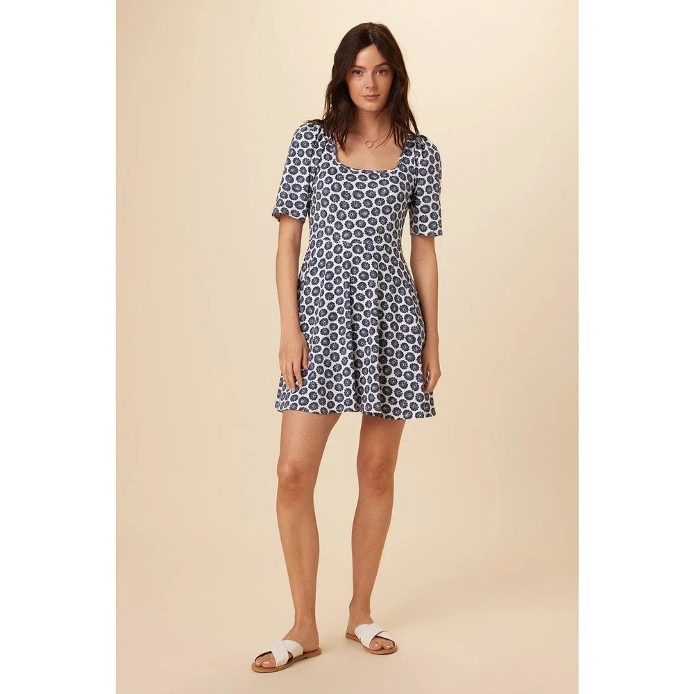 Amour Vert  Tamara Reverie Knit Dress – Calico Navy